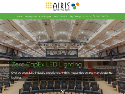 Screenshot - Airis Energy Solutions UK website