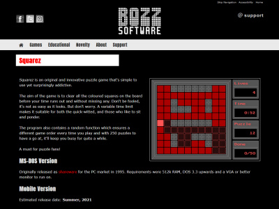 Screenshot - Bozz Software website