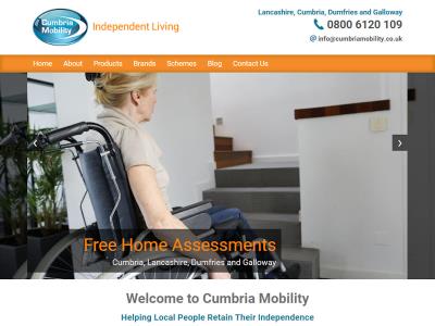 Screenshot - Cumbria Mobility website