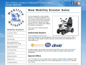 Screenshot - Mobility Workshop website