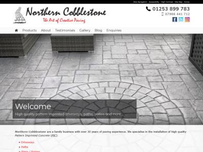 Screenshot - Northern Cobblestone website