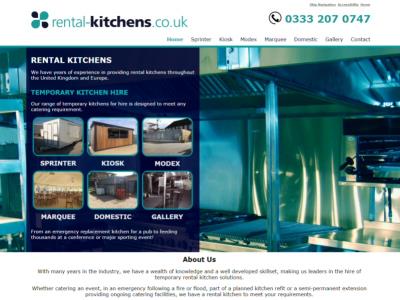 Screenshot - Rental-Kitchens.co.uk website