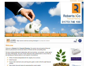 Screenshot - Roberts and Co website