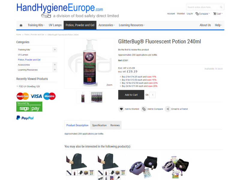 Hand Hygiene Europe Website, © EasierThan Website Design
