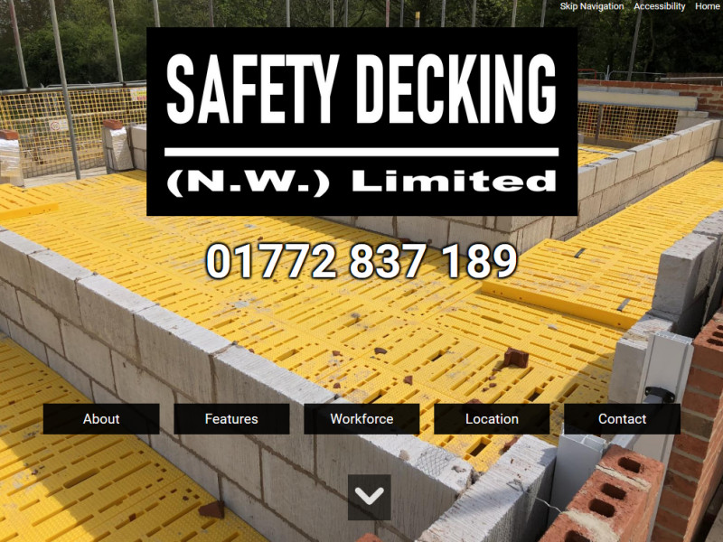 UK Safety Decking Ltd Website, © EasierThan Website Design